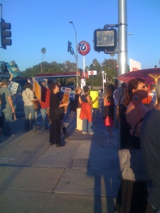Rally against the bailout in Hollywood Sept 25 corner of Highland & Melrose
