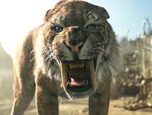 It could be just a CGI saber-toothed tiger from a bad movie.